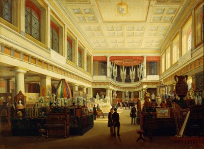 Première exposition industrielle à Naples dans la Sala Tarsia en 1854 - Salvatore Fergola