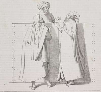 Artisans florentins du 16ème siècle, Florence, Toscane, Italie, lithographie de Salvatore Puglia de Poliorama Pittoresco, n 28, 15 février - Salvatore Puglia