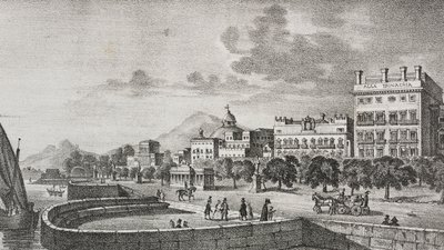 Vue du forum Bourbon et de l