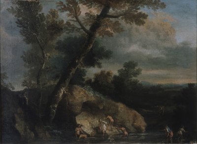 Paysage marin avec des voleurs - Salvatore Rosa