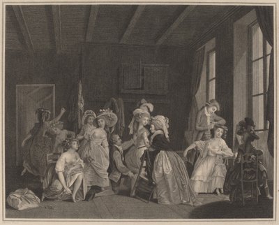 Les préparatifs pour le ballet - Salvatore Tresca after Nicolas Lavreince