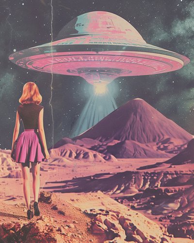 Monde extraterrestre des ovnis roses - Samantha Hearn