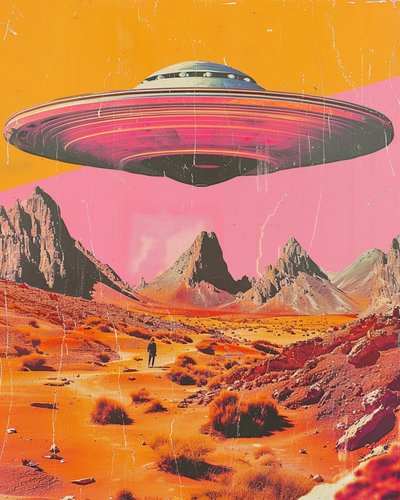 UFO du désert rétro - Samantha Hearn