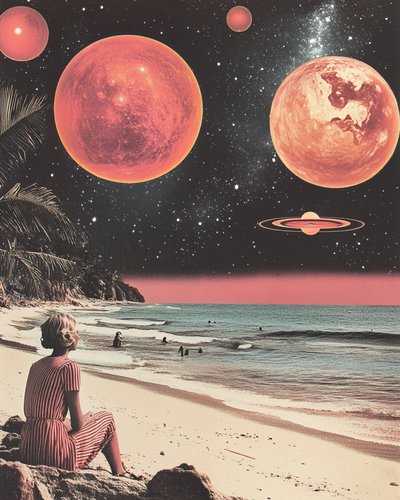 Plage spatiale rétro - Samantha Hearn