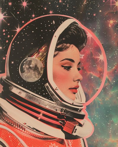 Femme rétro de l