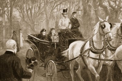 Dernière promenade de la reine Victoria : Osborne, 15 janvier - Samuel (after) Begg