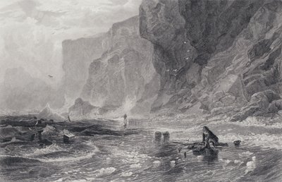 Illustration pour Le Pirate de Sir Walter Scott (gravure) - Samuel (after) Bough