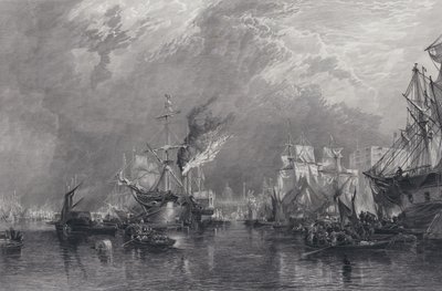 Le Port de Londres (gravure) - Samuel (after) Bough