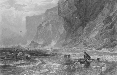 La tempête, avec Mordaunt sauvant Cleveland - Samuel (after) Bough