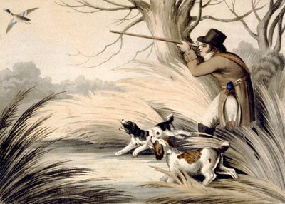 Chasse au canard, gravée par H. Merke, vers 1809 - Samuel (after) Howitt