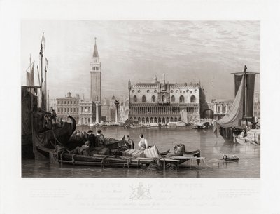 Palais des Doges et place Saint-Marc, Venise - Samuel (after) Prout