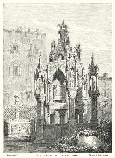 Le tombeau des Scaliger à Vérone - Samuel (after) Prout