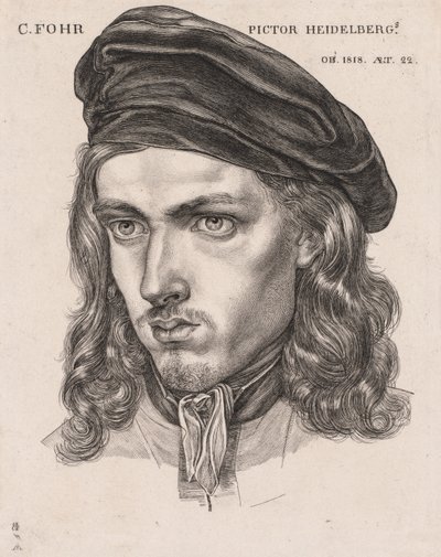 Portrait de Carl Philipp Fohr, 1818 - Samuel Amsler