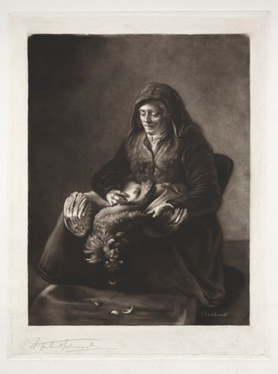 La mère de Rembrandt, 19e-20e siècle - Samuel Arlent Edwards