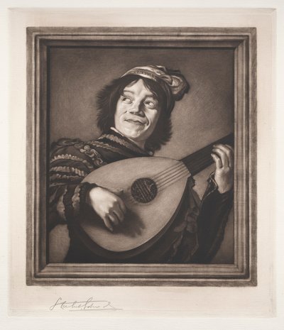 Le joueur de luth, 19ème-20ème siècle - Samuel Arlent Edwards