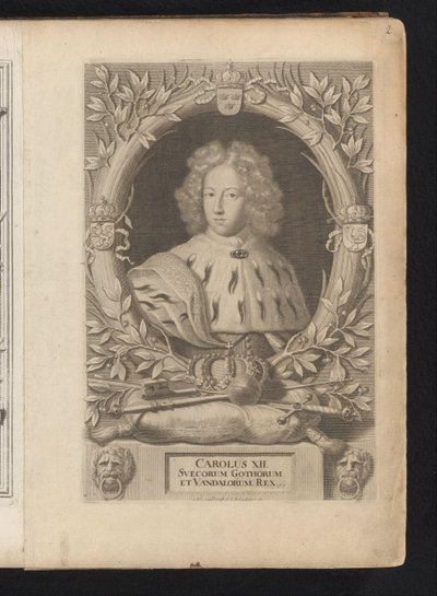 Portrait de Charles XII de Suède - Samuel Blesendorf