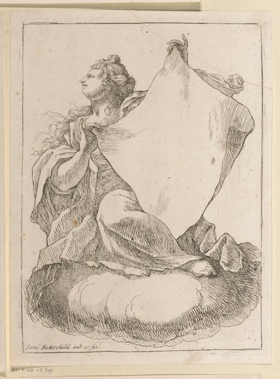 Femme avec un tissu dans les mains (Diverses conceptions) - Samuel Bottschild