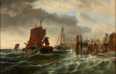 Tempête imminente, port de Newhaven - Samuel Bough