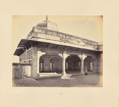 Agra ; le fort, intérieur du zenana montrant les mosaïques, autre vue - Samuel Bourne