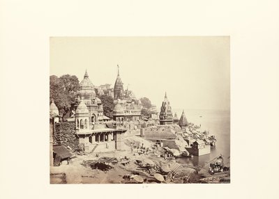 Bénarès ; le Ghat brûlant - Samuel Bourne
