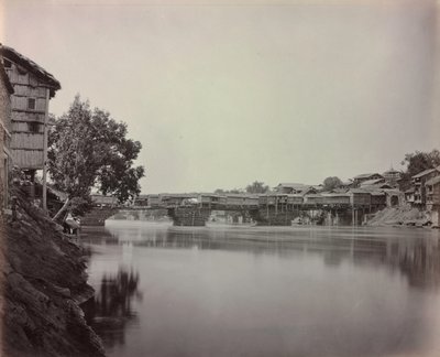 Pont des Boutiques, Srinagar, Cachemire - Samuel Bourne
