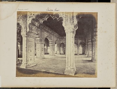Delhi - Le palais, intérieur du Diwan-i-Khas - Samuel Bourne