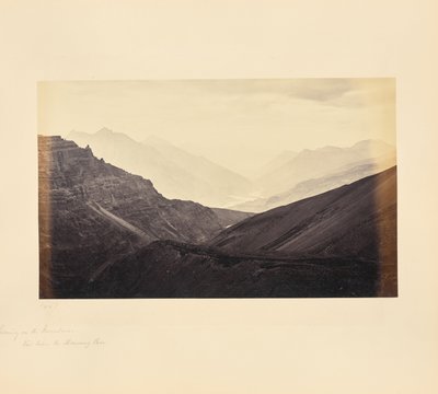 Soirée en montagne, vue depuis le col de Manirung - Samuel Bourne