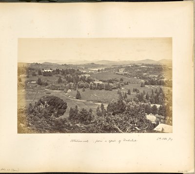 Ootacamund ; vue générale vers l