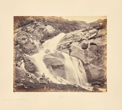 Petite cascade au-dessus de Prini, Kulu - Samuel Bourne