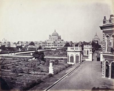 Vue dans le palais Qaisar Bagh - Samuel Bourne
