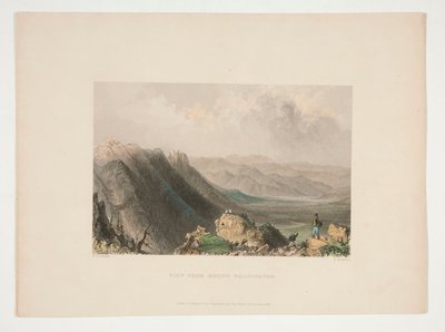 Vue depuis le mont Washington, illustration pour Nathaniel Parker Willis - Samuel Bradshaw