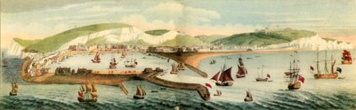 La perspective sud de Douvres, dans le comté de Kent - Samuel Buck
