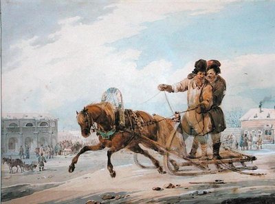 Traîneau russe - Samuel Colman