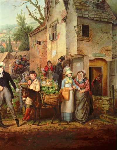 Foire de St. James, Bristol (détail) - Samuel Colman