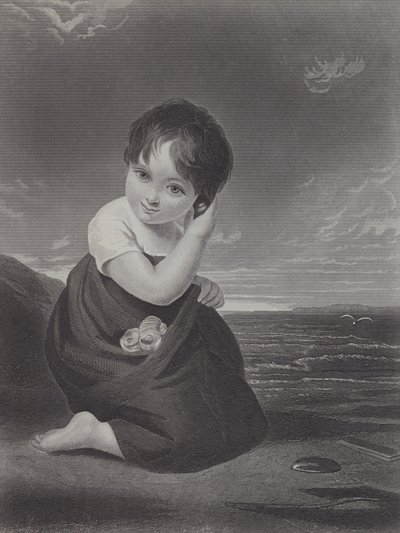 Un message de la mer (gravure) - Samuel Cousins