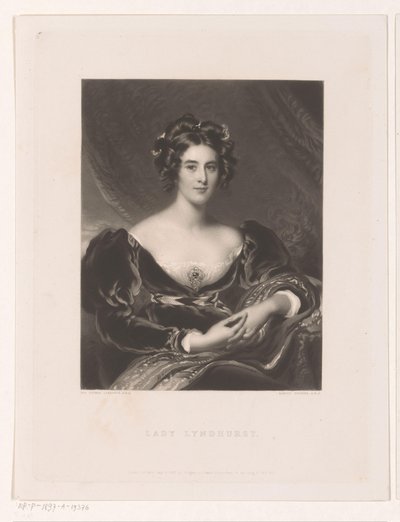 Portrait de Sarah Garay Lyndhurst - Samuel Cousins