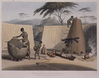 Femmes Booshuana fabriquant des poteries, planche 23 de 
