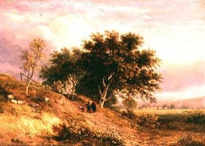 Paysage rural anglais - Samuel David Colkett