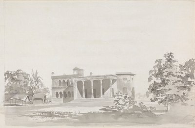 Grand bâtiment avec colonnade - Samuel Davis