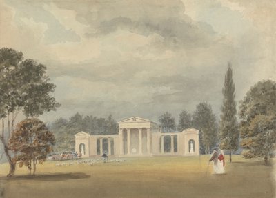 Église paroissiale, vue de face et partielle droite, Ayot St. Lawrence, Hertfordshire - Samuel Davis
