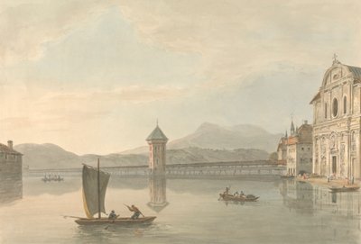 Vue à Lucerne : Le Collège des Jésuites - Samuel Davis