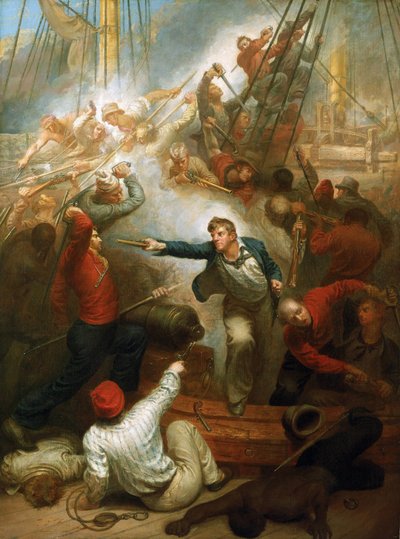 Le capitaine William Rogers capturant le navire marchand 