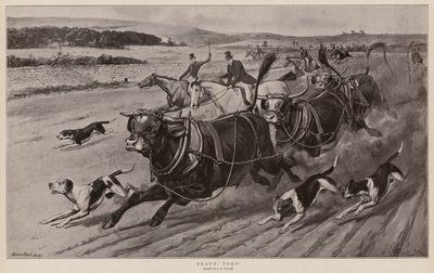 Bravo Toro ! (litho) - Samuel Edmund (after) Waller