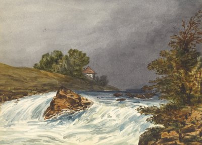 Scène fluviale avec maison - Samuel H. Owen