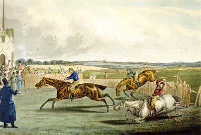 Forth Mile, de Steeplechasing, gravé par Charles Hunt - Samuel Henry (after) Alken