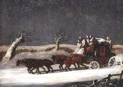Diligence dans une congère - Samuel Henry Alken