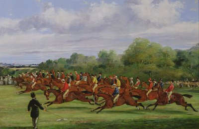 Le Départ du Derby de 1862 - Samuel Henry Alken