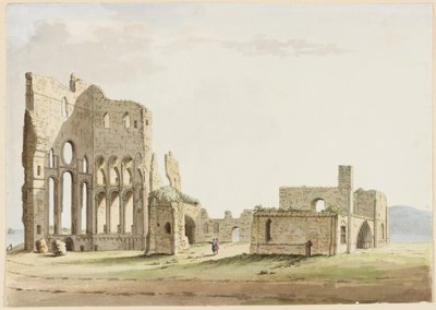 Prieuré de Tynemouth, Northumberland - Samuel Hieronymous Grimm