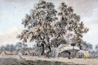 Camp militaire à Hyde Park, Londres - Samuel Hieronymus Grimm