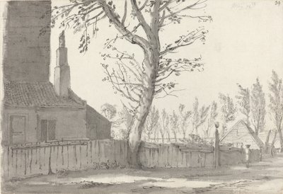 High Street à Manor House, Marylebone - Samuel Hieronymus Grimm